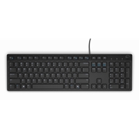 Dell KB216 Wired Multimedia Keyboard, Full-Size Keyboard, USB Plug-and-Play, Compatible with PC and Laptop, QWERTY, UK English Layout, Black