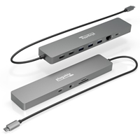 Plugable USBC-11IN1E 11 in 1 Portable USB-C Ethernet Docking Station