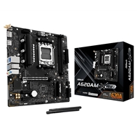 ASRock A620AM-X WIFI AMD AM5 Socket Motherboard, 2x DDR5 Slots, 2x M.2 Socket, 2.5GbE LAN, Wi-Fi 5, 1x HDMI Port / 1x DisplayPort