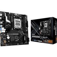 ASRock B850M-X AMD AM5 Socket Motherboard, Micro-ATX, 2x DDR5 Slots, 2x M.2 Sockets, 2.5GbE LAN, 1x DisplayPort / 1x HDMI Port