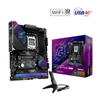 ASRock X870 RIPTIDE WIFI AMD AM5 Socket Motherboard, ATX, 4x DDR5 Slots, 3x M.2 Sockets, Fitted I/O Shield, 2.5GbE LAN, Wi-Fi 7, 1x HDMI Port / 2x USB-C (USB4)