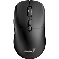 Genius AI Copilot Wireless Bluetooth Silent Mouse, Blutooth & 2.4 GHz, Adjustable DPI levels up to 16000 DPI, 7 Button with Scroll Wheel, Black