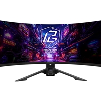 ASRock Phantom Gaming PG34QRT3A 34 Inch, WQHD 3440x1440, Curved Gaming Monitor, 180Hz 1ms (MPRT) Response Time, 2 x HDMI 2.0, 2 x DisplayPort 1.4, 1 x USB3.2 Gen1x1 Type-B, 4 x USB3.2 Gen1x1 Type-A, 1 x Headphone Out, Integrated Wi-Fi Antenna