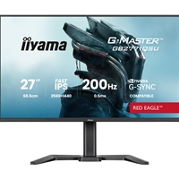 iiyama G-Master Red Eagle gaming monitor GB2771QSU-B1 27" Black, Height Adjustable, QHD Resolution, Ultra Slim Bezel, IPS, 200Hz, 0.5ms, Nvidia G-Sync, HDMI, Display Port, USB Hub
