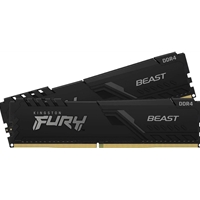 Kingston FURY Beast KF436C18BBK2/64 64GB (2x 32GB) DIMM System Memory, 3600MHz, DDR4, CL18, Black, Intel XMP