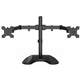 GameMax Dual Monitor Arm Stand LCD Desk Mount Freestanding For Two 13 Inch To 27 Inch Monitors, VESA Dimensions Of 75x75 mm or 100x100 mm, 180 Degrees Swivel, Black - Image 3