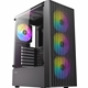 Antec AX27 RGB Elite Mid-Tower Gaming PC Case with Tempered Glass, Full Mesh Front Panel, 4 Pre-installed 120mm Fixed-RGB Fans, ATX/Micro-ATX/ITX Compatible, Black - Image 3