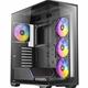 Antec Constellation C3 Mid Tower Gaming Case, 1 x USB Type-C / 1 x USB 3.0, Tempered Glass Front and Side Window Panel, Honeycomb Mesh for Smooth Airflow, 4 x Pre-Installed ARGB LED Fans, ATX, Micro-ATX, ITX Compatible - Image 3