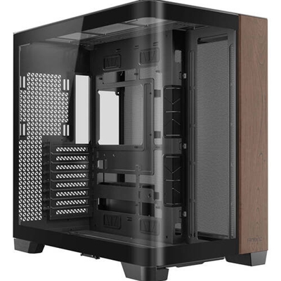 Antec CX500M Constellation C8 Full TowerGaming Case, 1 x USB Type-C / 2 x USB 3.0, Curved Tempered Glass Front and Side Window Panel, Walnut Wood Rish Side, Dual Chanber Design, 0 x Pre-Installed Fans, E-ATX(280mm), ATX, M-ATX, ITX Compatible - Image 2