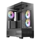 Antec CX700 Mid Tower Gaming Case 1 x USB Type-C / 1 x USB 3.0, Tempered Glass Front and Side Window Panel, Support Vertical Cooling 3 x Pre-Installed ARGB LED Fans, ATX, Micro-ATX, ITX Compatible - Image 3