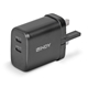 Lindy 65W USB 2 x Type C Charger, Input UK Plug, Output 2 x USB Type C Female, Black - Image 3