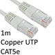 RJ45 (M) to RJ45 (M) CAT5e 1m White OEM Moulded Boot Copper UTP Network Cable - Image 3