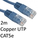 RJ45 (M) to RJ45 (M) CAT5e 2m Blue OEM Moulded Boot Copper UTP Network Cable - Image 3