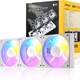 Antec Connect 120 White ARGB 3-Pack 120mm PWM Fans with Daisy Chain Design and Vibration-Absorbing Pads - Image 3
