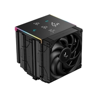 DeepCool AK620 Digital Pro CPU Air Cooler, Dual-Tower with Digital Display, 120mm FDB Fans, ARGB Lighting, 6 Copper Heatpipes, LGA1700/AM5 Compatible, High-Performance Quiet Cooling for Gaming PCs