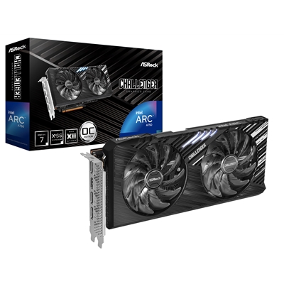 ASRock Intel Arc A750 Challenger SE OC 8GB GDDR6 Graphics Card, 2200 MHz Base Clock, Dual Fan, 3x DisplayPorts / 1x HDMI Port - Image 2