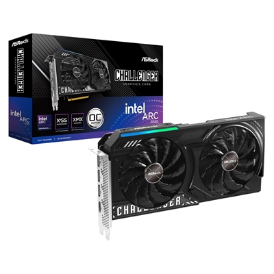 ASRock Intel Arc B580 Challenger OC 12GB GDDR6 Graphics Card, 2740 MHz Base Clock, Dual Fan, 3x DisplayPorts / 1x HDMI Port - Image 2