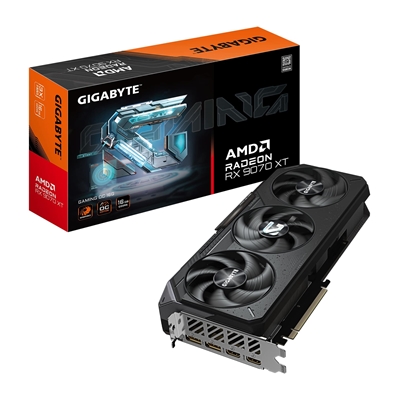 Gigabyte AMD Radeon RX 9070 XT GAMING OC 16GB GDDR6 Graphics Card, 4096 Streams, 2520 MHz Core Clock, Triple Fan, RGB, 2x DisplayPorts / 2x HDMI Ports - Image 2