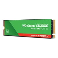 WD Green SN3000 (WDS200T4G0E-00CPS0) 2TB NVMe SSD, M.2 Interface, PCIe Gen4, 2280, Read 5000MB/s, Write 4200MB/s, 3 Year  Limited Warranty