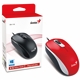 Genius DX-110 Wired USB Plug and Play Mouse, 1000 DPI Optical Tracking, 3 Button with Scroll Wheel, Ambidextrous Design with 1.5m Cable, Red - Image 3