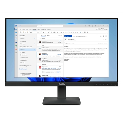 Lenovo ThinkVision S24-4e, Full HD (1920 x 1080), 100Hz, 4ms, 16:9, WLED Monitor - Image 2