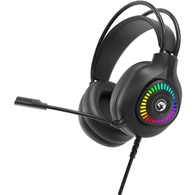 Marvo H8325 Akari 40 USB 2.0 Wired Gaming RGB Headset (Black) - Image 2