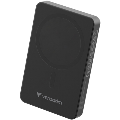 Verbatim (32227) Charge 'n' Go Essentials MagSafe Power Bank Wireless 10000mAh Black - Image 2
