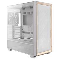 Antec FLUX Mid Tower Gaming Case, 1 x USB Type-C / 2 x USB 3.0, Tempered Glass Side Window Panel, Multi-directional Vent Design, 5 x Pre-Installed PWM Fans, E-ATX (=330mm), ATX, Micro-ATX, ITX Compatible