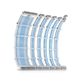 Antec White/Blue PSU Extension Cable Kit - 6 Pack (1x 24 Pin, 1x 4+4 Pin, 2x 8 Pin, 2x 6 Pin) - Image 3
