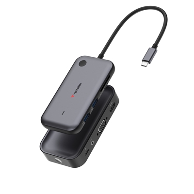 Verbatim (32146) Share My Screen USB-C Wireless Display Adapter 1080P With Hub WDA-01, Built-In Hub With 2 x USB-A Ports And SD/microSD Slots - Image 2