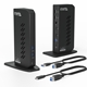 Plugable UD-3900Z USB-A/USB-C Dual Monitor Universal DisplayLink Certified Docking Station - Image 3