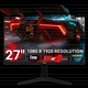 piXL CM27C7 27 Inch 165Hz Full HD Curved HDR Widescreen Gaming Monitor with AMD Freesync & NVidia G-Sync, 1ms Response Time, 165Hz Refresh Rate, DisplayPort, HDMI, USB-A, VESA Mount & Height Adjust - Image 3