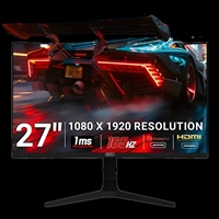 piXL CM27C7 27 Inch 165Hz Full HD Curved HDR Widescreen Gaming Monitor with AMD Freesync & NVidia G-Sync, 1ms Response Time, 165Hz Refresh Rate, DisplayPort, HDMI, USB-A, VESA Mount & Height Adjust