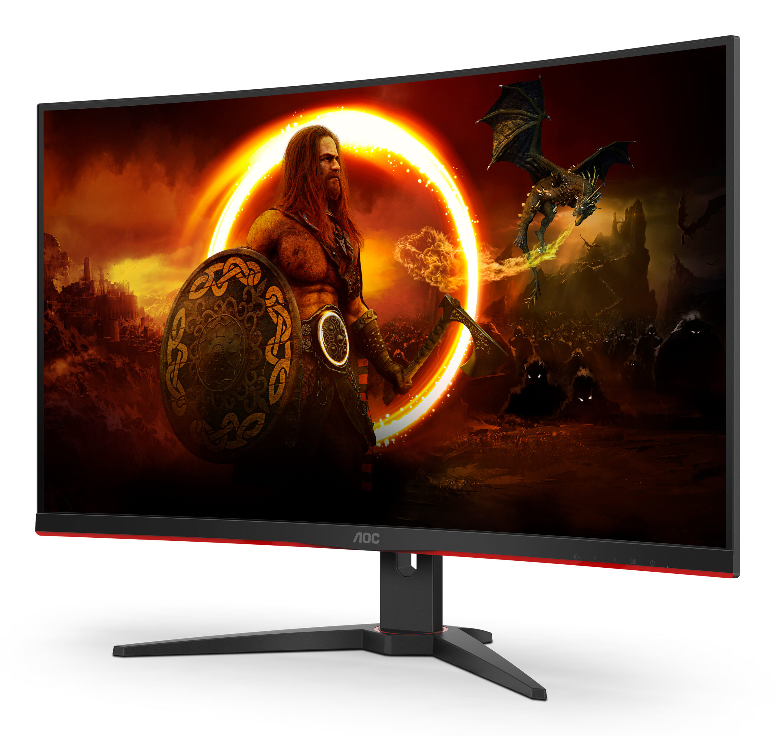 AOC 31.5 VA MON CURVED C32G2ZE/BK - Image 4