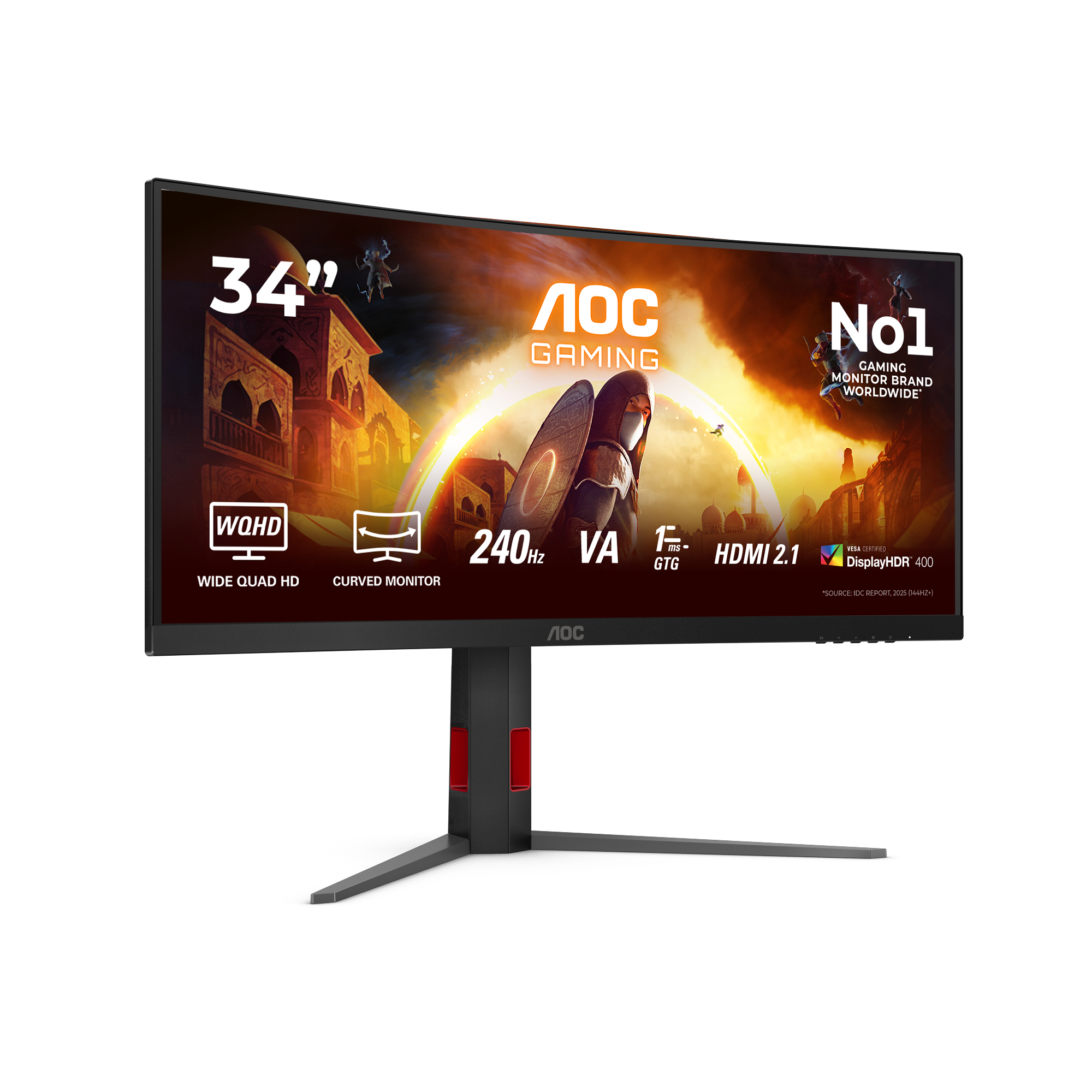 AOC 34 VA CURVED MONITOR CU34G4Z - Image 2