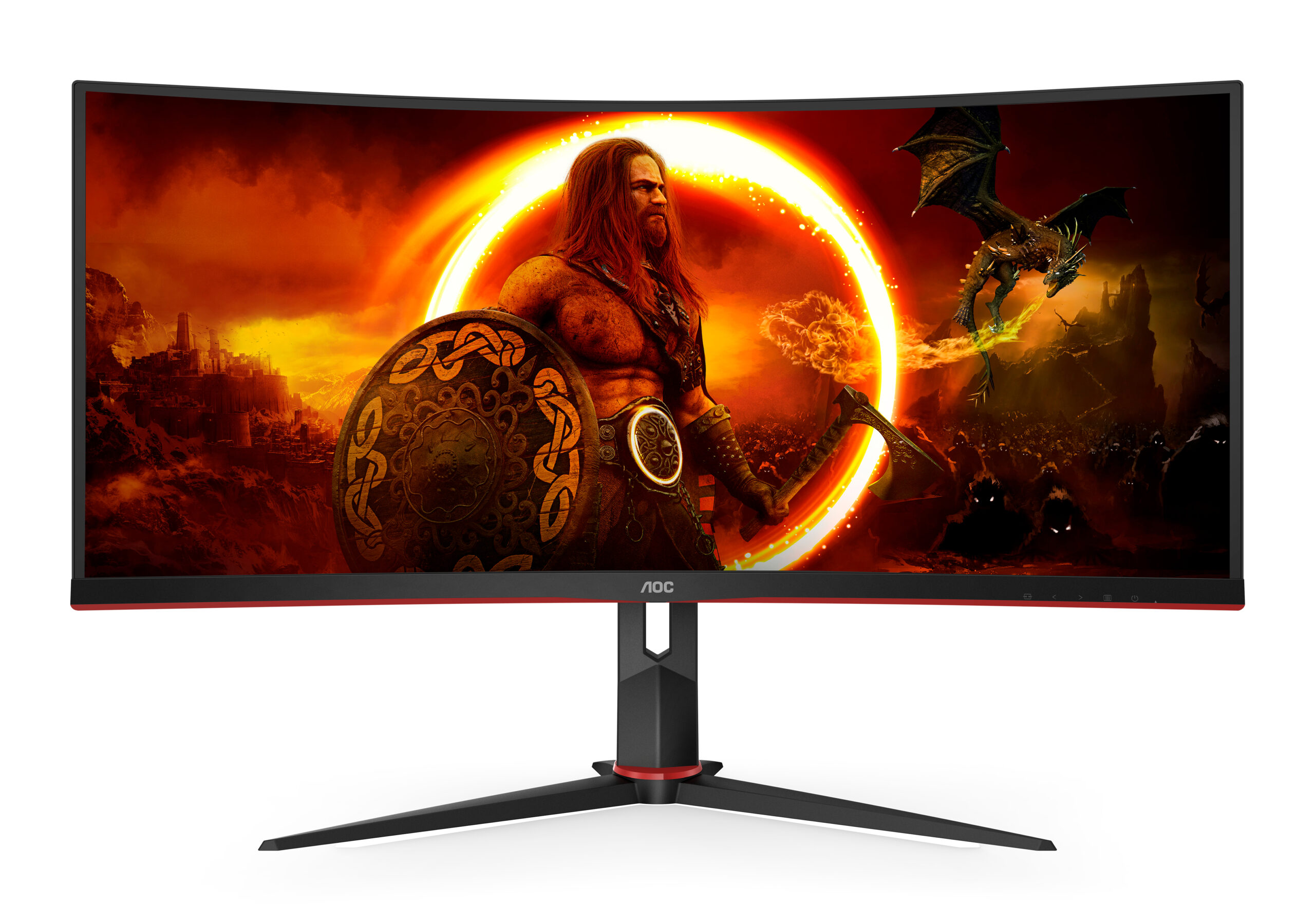 AOC 34 VA MON SPK CUR CU34G2XP/BK - Image 3