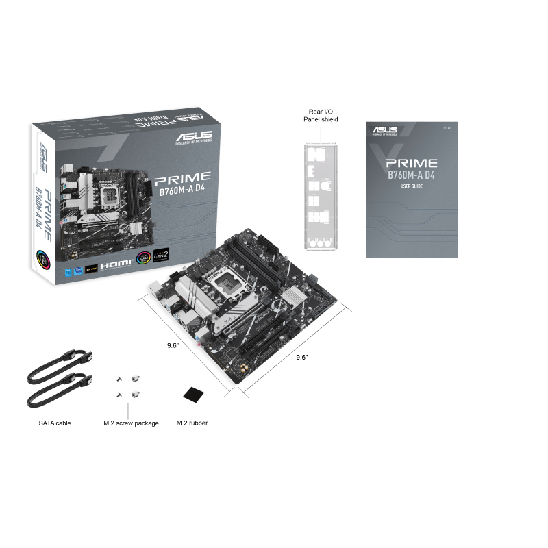 ASUS 1700 PRIME B760M-A D4-CSM M-ATX - Image 6