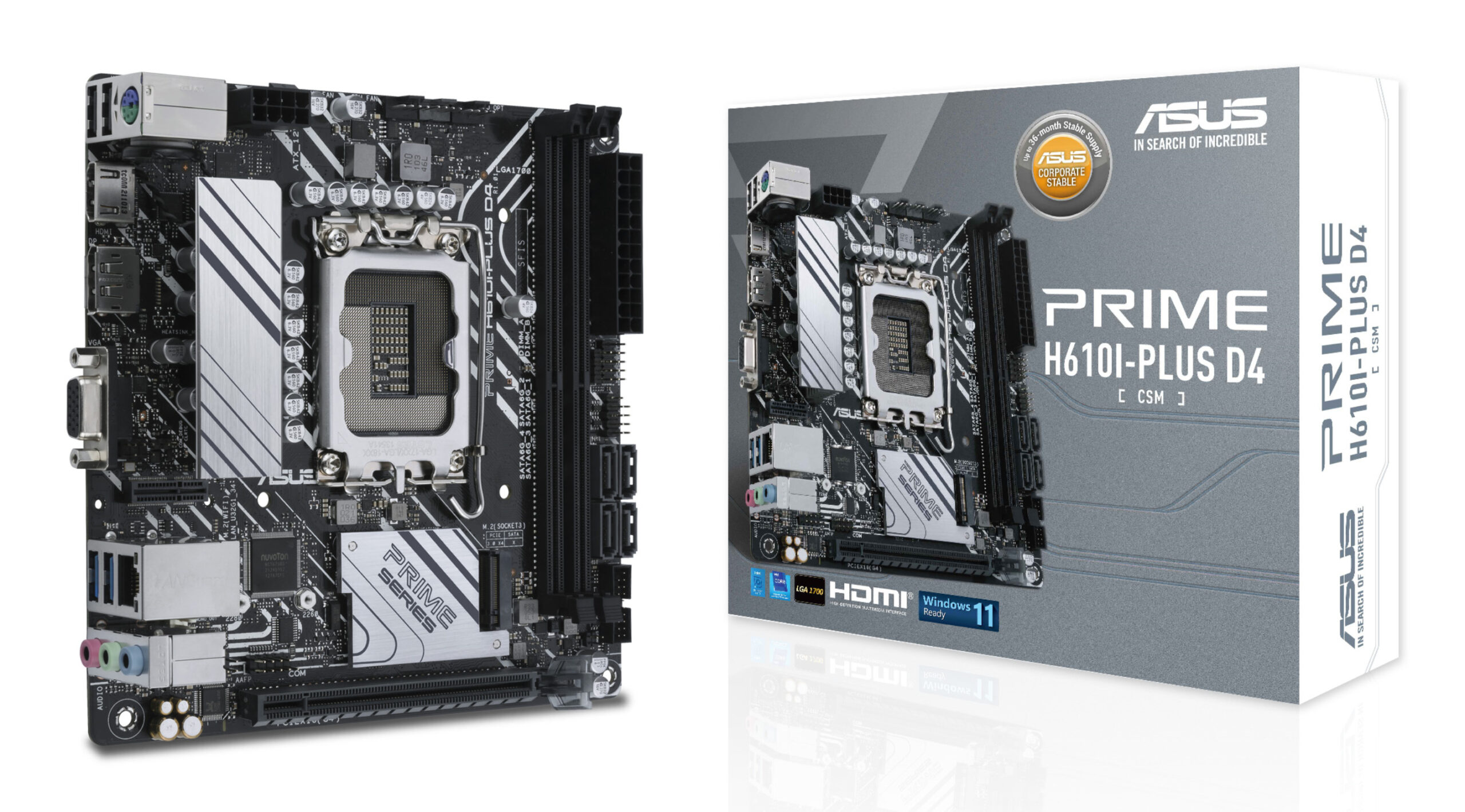 ASUS 1700 PRIME H610I-PLUS D4-CSM M-ITX
