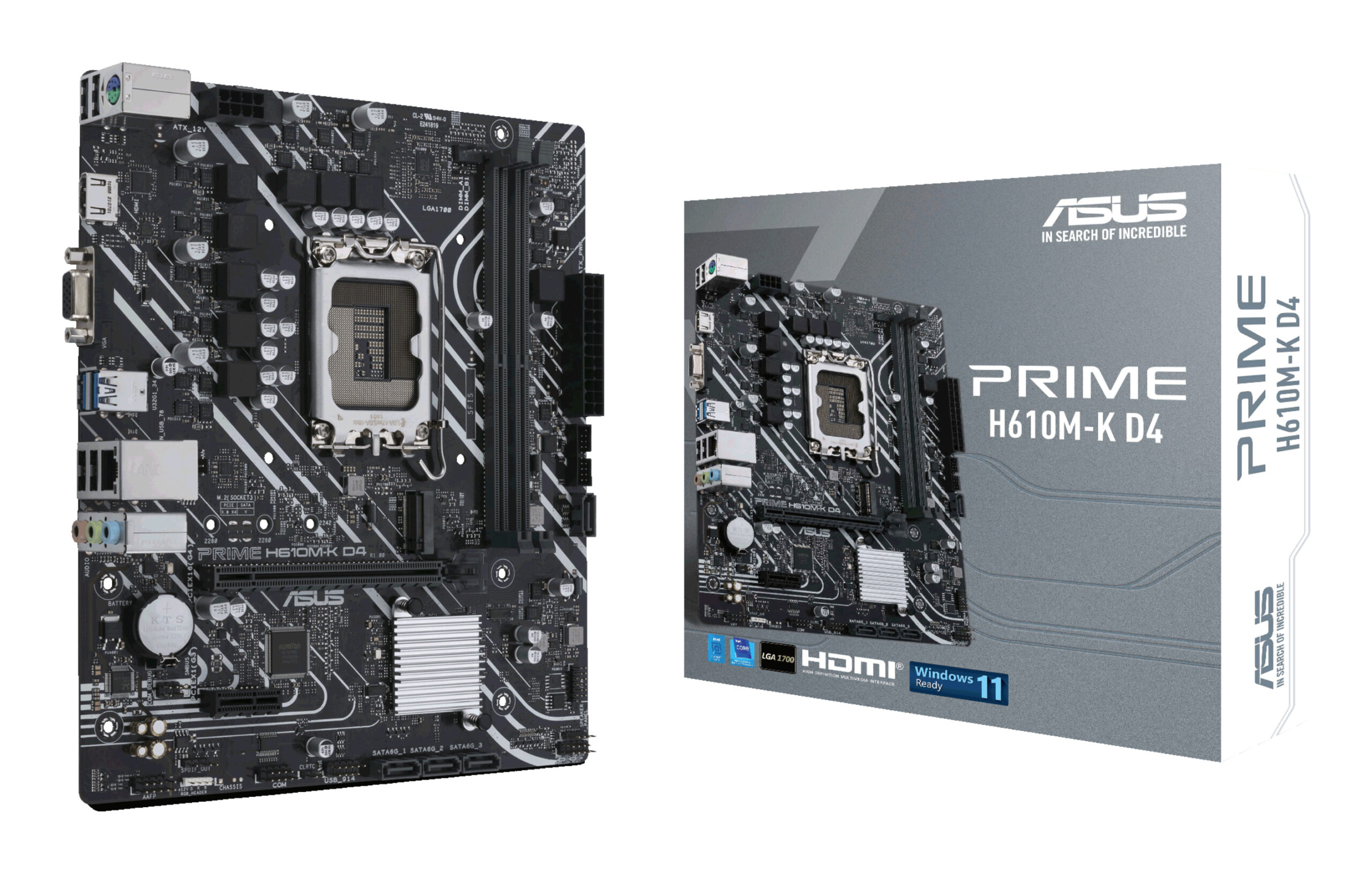 ASUS 1700 PRIME H610M-K D4 M-ATX