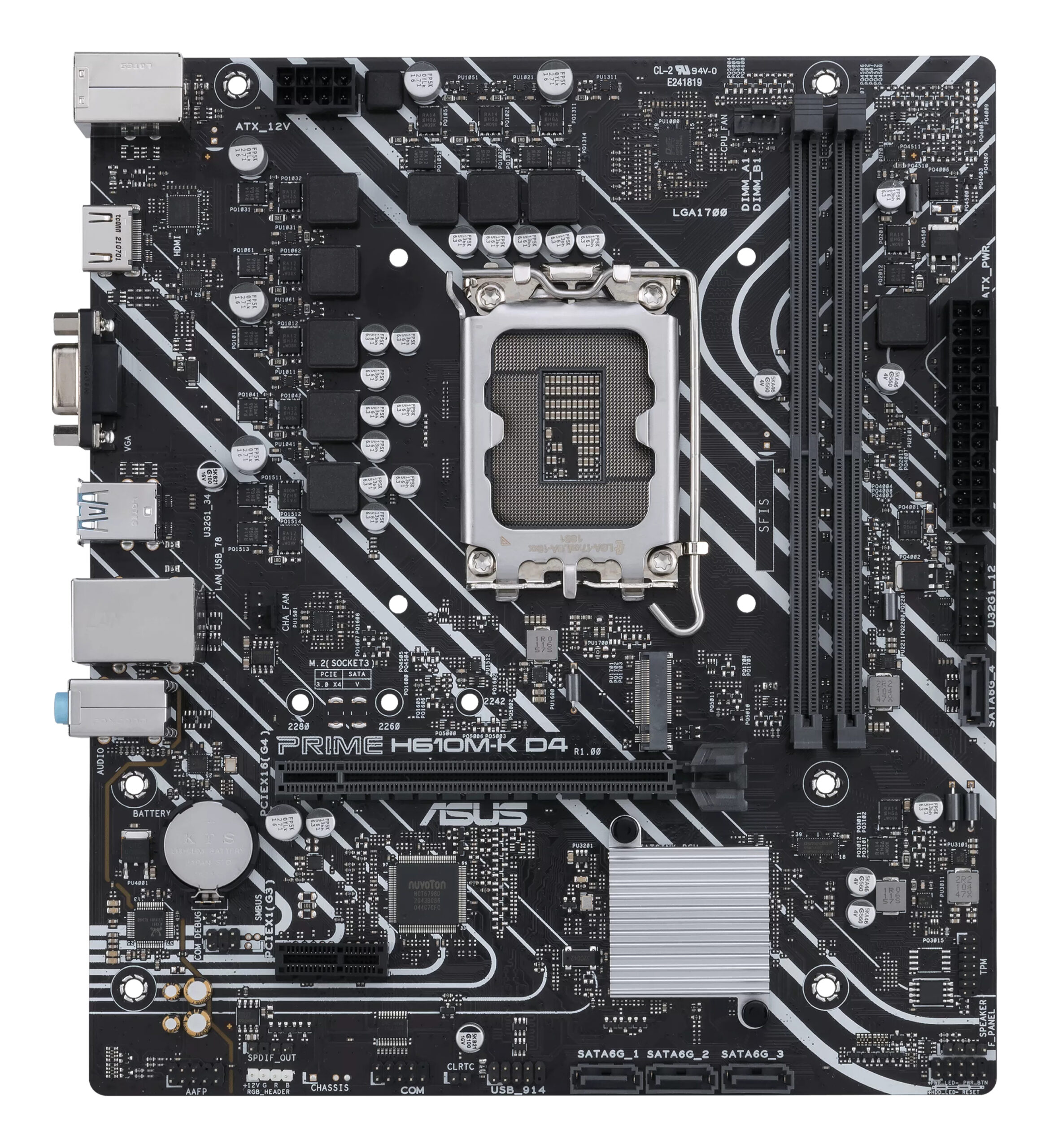 ASUS 1700 PRIME H610M-K D4 M-ATX - Image 2