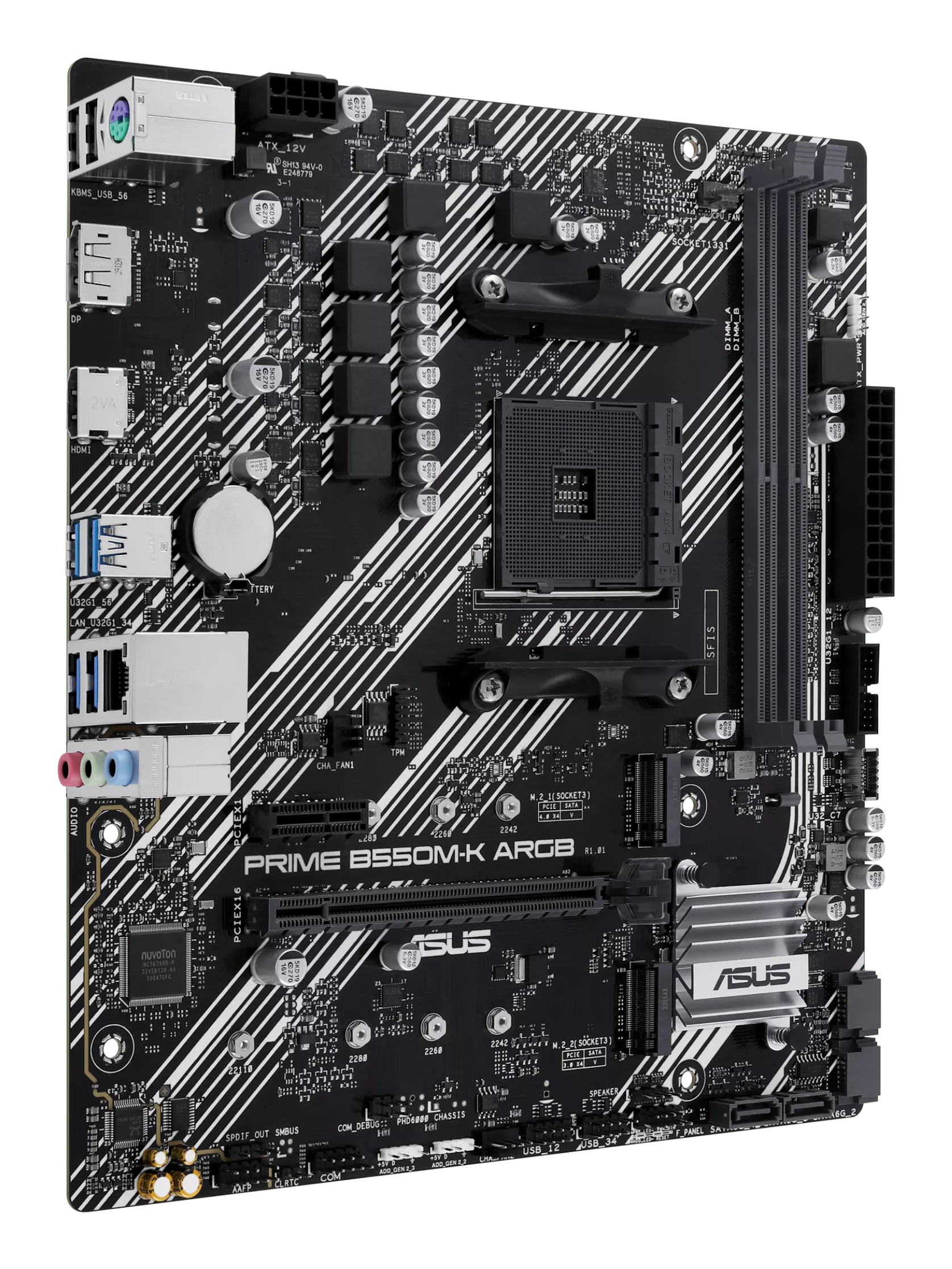 ASUS AM4 PRIME B550M-K ARGB M-ATX - Image 3
