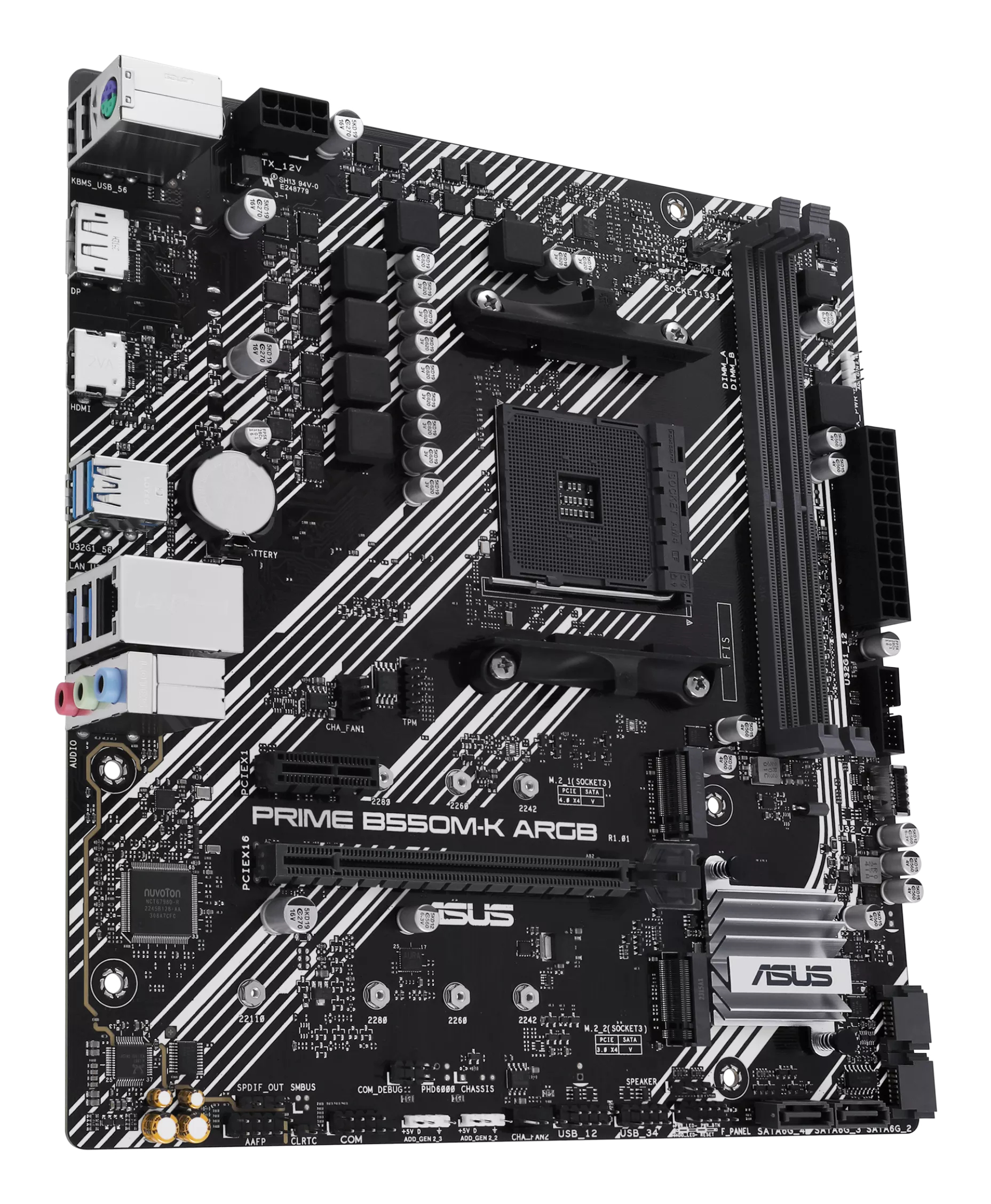 ASUS AM4 PRIME B550M-K ARGB M-ATX - Image 4