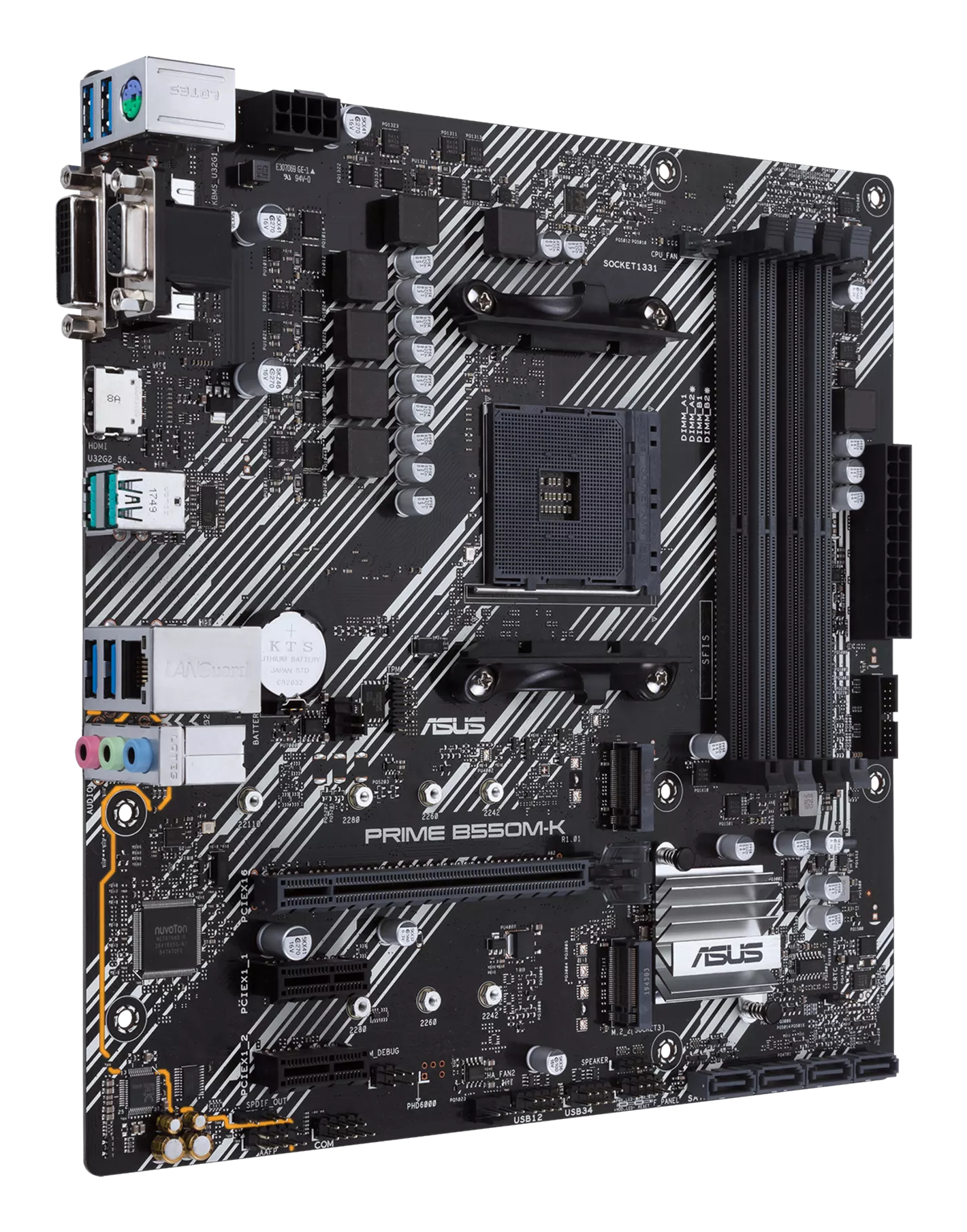 ASUS AM4 PRIME B550M-K M-ATX - Image 2