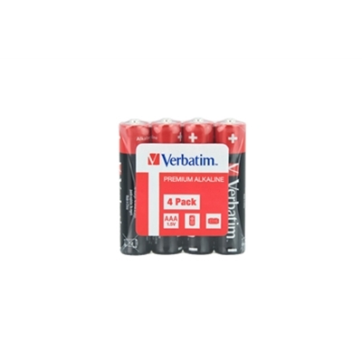 Verbatim (49500) AAA Battery Alkaline 4 Pack Shrink Wrap - Image 2