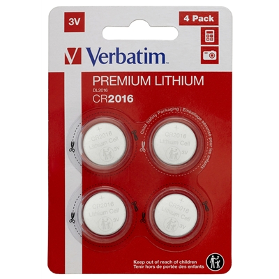 Verbatim (49531) CR2016 Battery Lithium 3V 4 Pack - Image 2