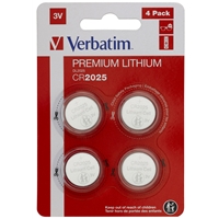 Verbatim (49532) CR2025 Battery Lithium 3V 4 Pack