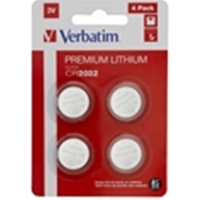 Verbatim (49533) CR2032 Battery Lithium 3V 4 Pack