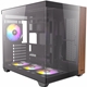 Antec CX800 Wood Mid Tower Gaming Case, 1 x USB Type-C / 1 x USB 3.0, Tempered Glass Front and Side Window Panel, Dual Chamber Design, 4 x Pre-Installed ARGB LED Fans, ATX, Micro-ATX, ITX Compatible - Image 3