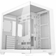 DeepCool CG530 Dual-Chamber Computer Case, Tempered Glass Panels, Advanced Cooling Support, Exceptional Cable Management, White - Image 3