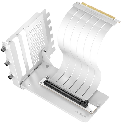 Antec RTX50 PCIe 5.0 Riser Cable with 90 degree Bracket Mount, White, Designed To Allow Vertical Mounting Of A Graphics Card - Image 2